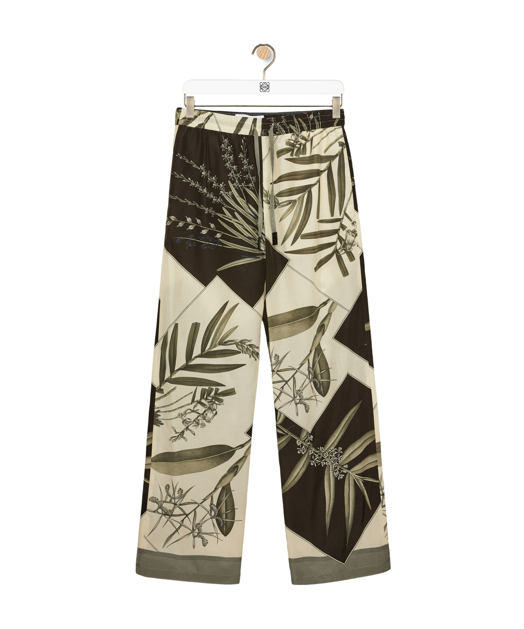 Loewe Pyjama Trousers In Cotton And Silk In Nude