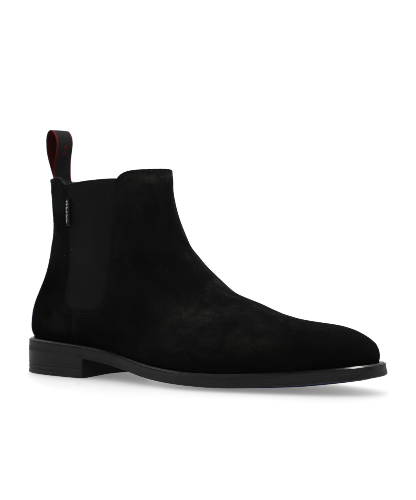 Ps By Paul Smith Elastic-panels Suede Chelsea Boots In Black
