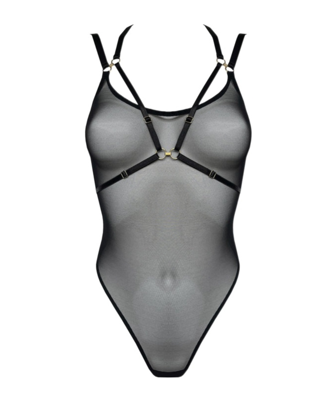 Bordelle Vero Harness Body In Gray