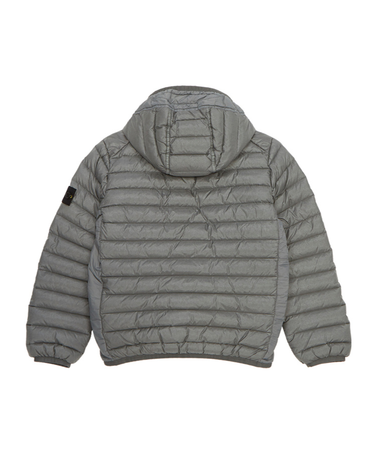 Stone Island Compass-badge Padded Jacket In Gray