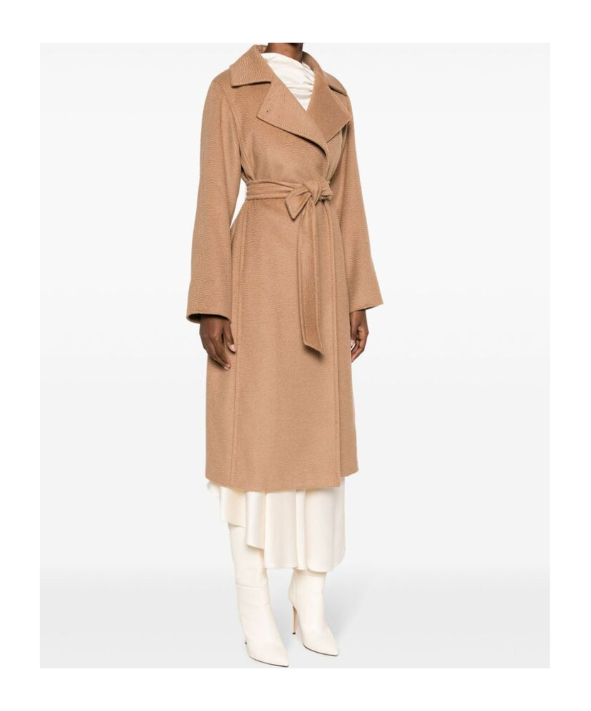 Max Mara Manuela Double-breasted Wool Coat In Brown
