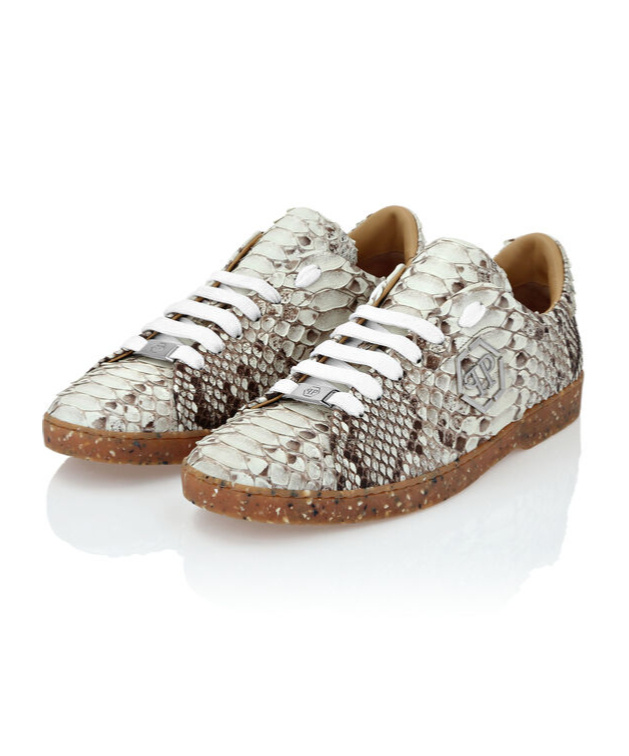 PHILIPP PLEIN ROUND HEAD LOW-CUT CASUAL SHOES