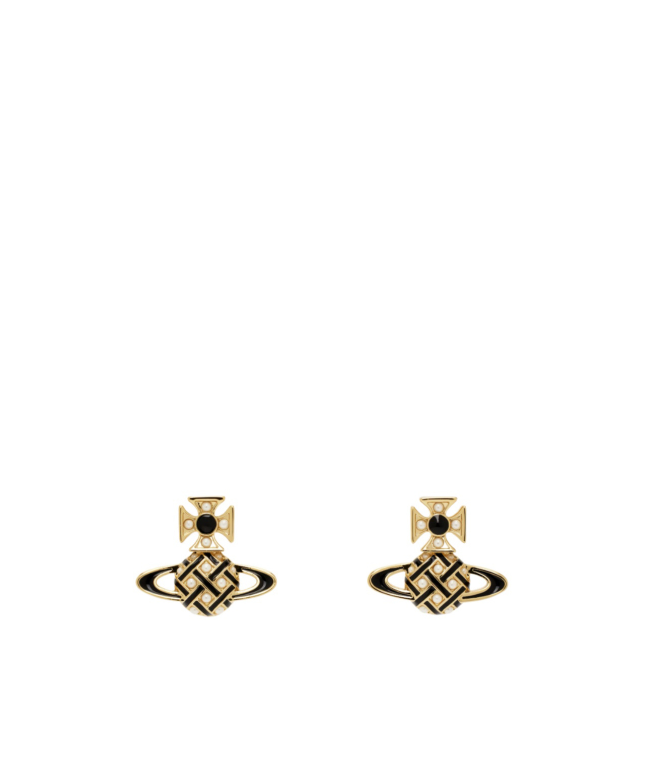 Vivienne Westwood Cassie Bas Relief Earrings In Yellow