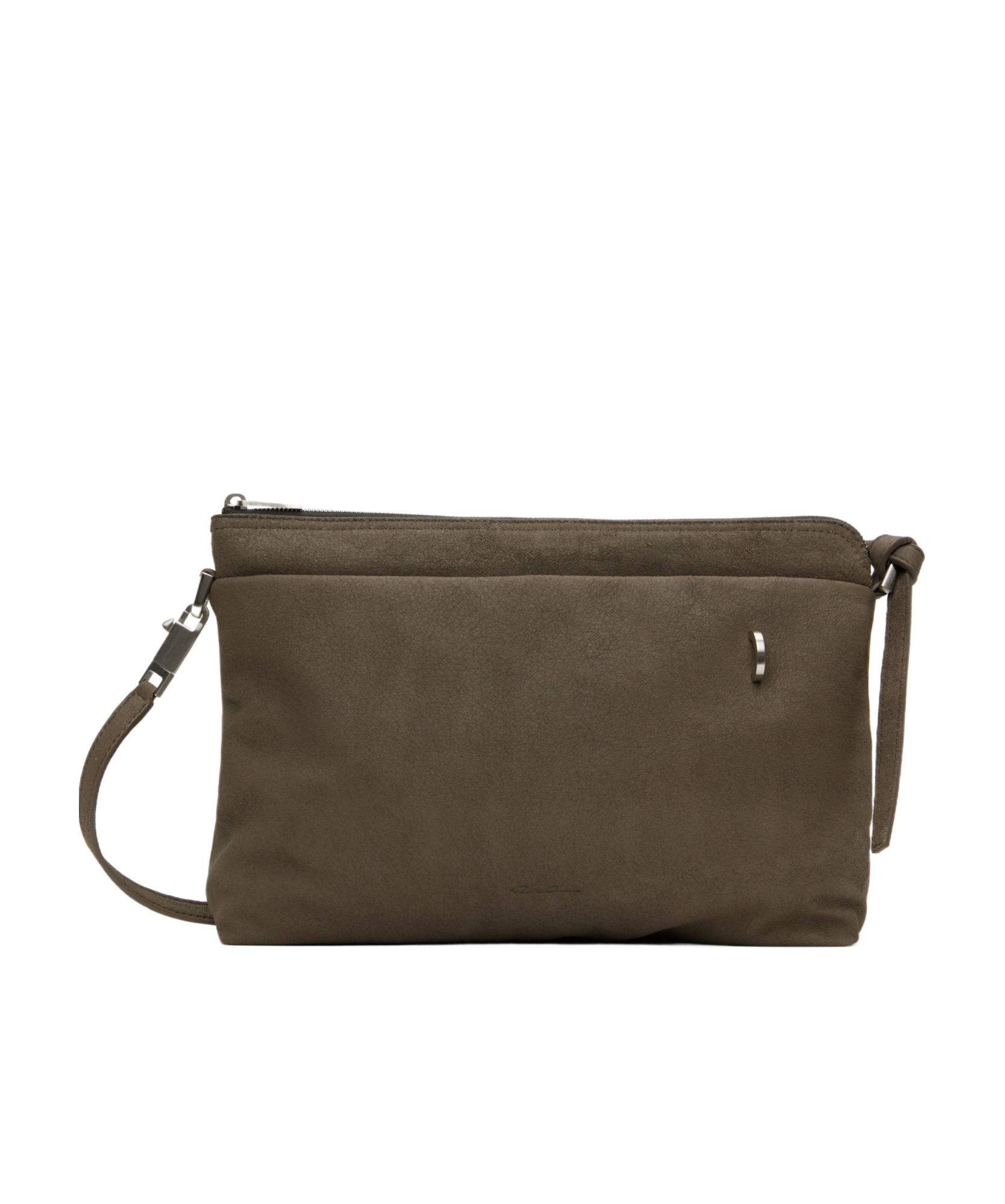 Rick Owens Zippered Crossbody Bag In Brown