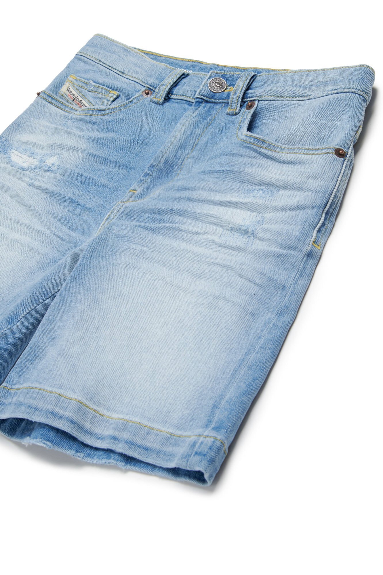 Diesel D-macs-sh-j Denim Shorts In Blue