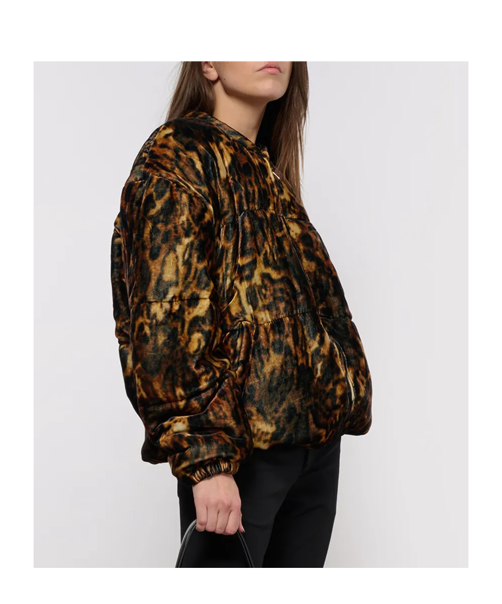 Isabel Marant Leopard Coat In Black