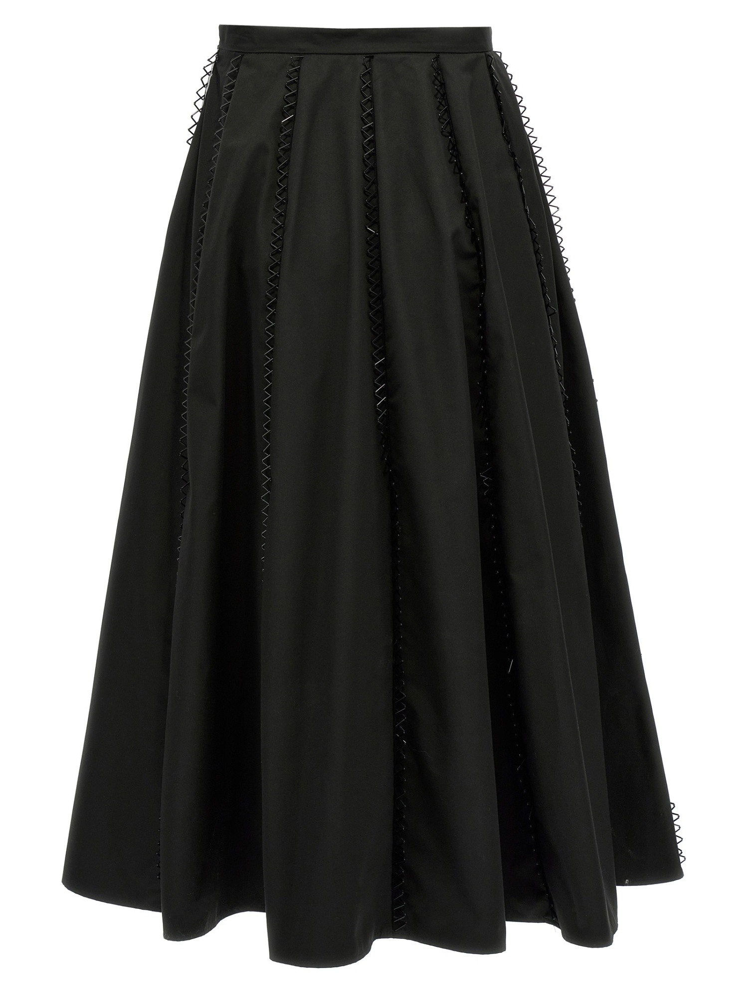 Fabiana Filippi Longuette Skirt With Beaded Embroidery Detail