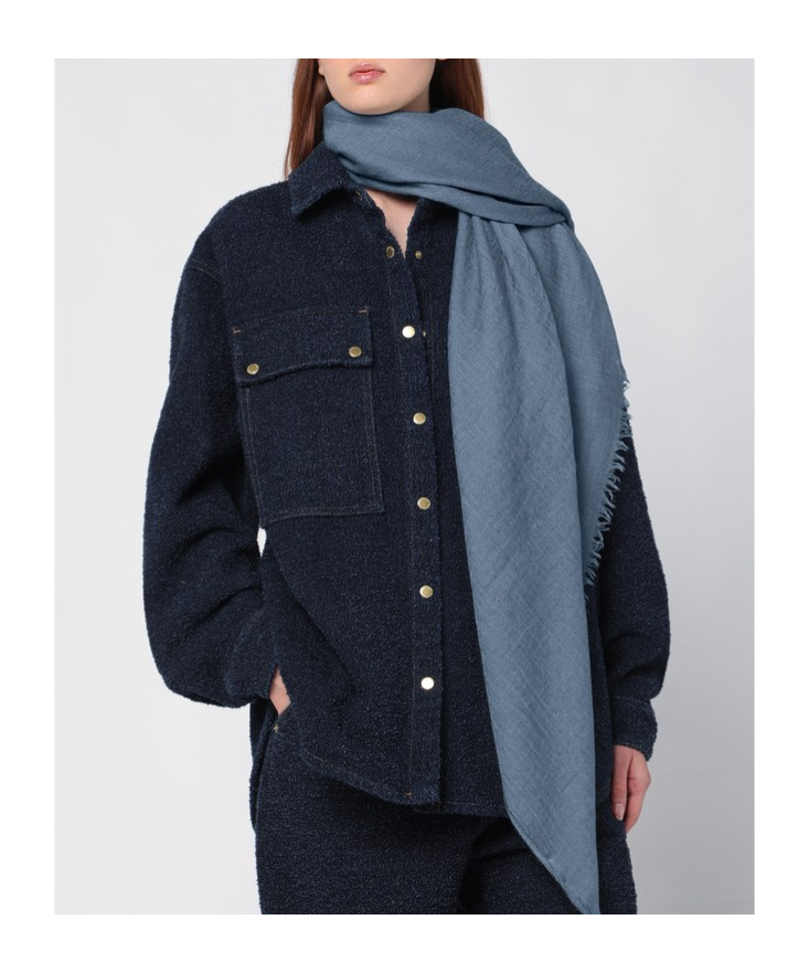 DESTIN SURL WOOL AND SILK BLENDED SCARF 