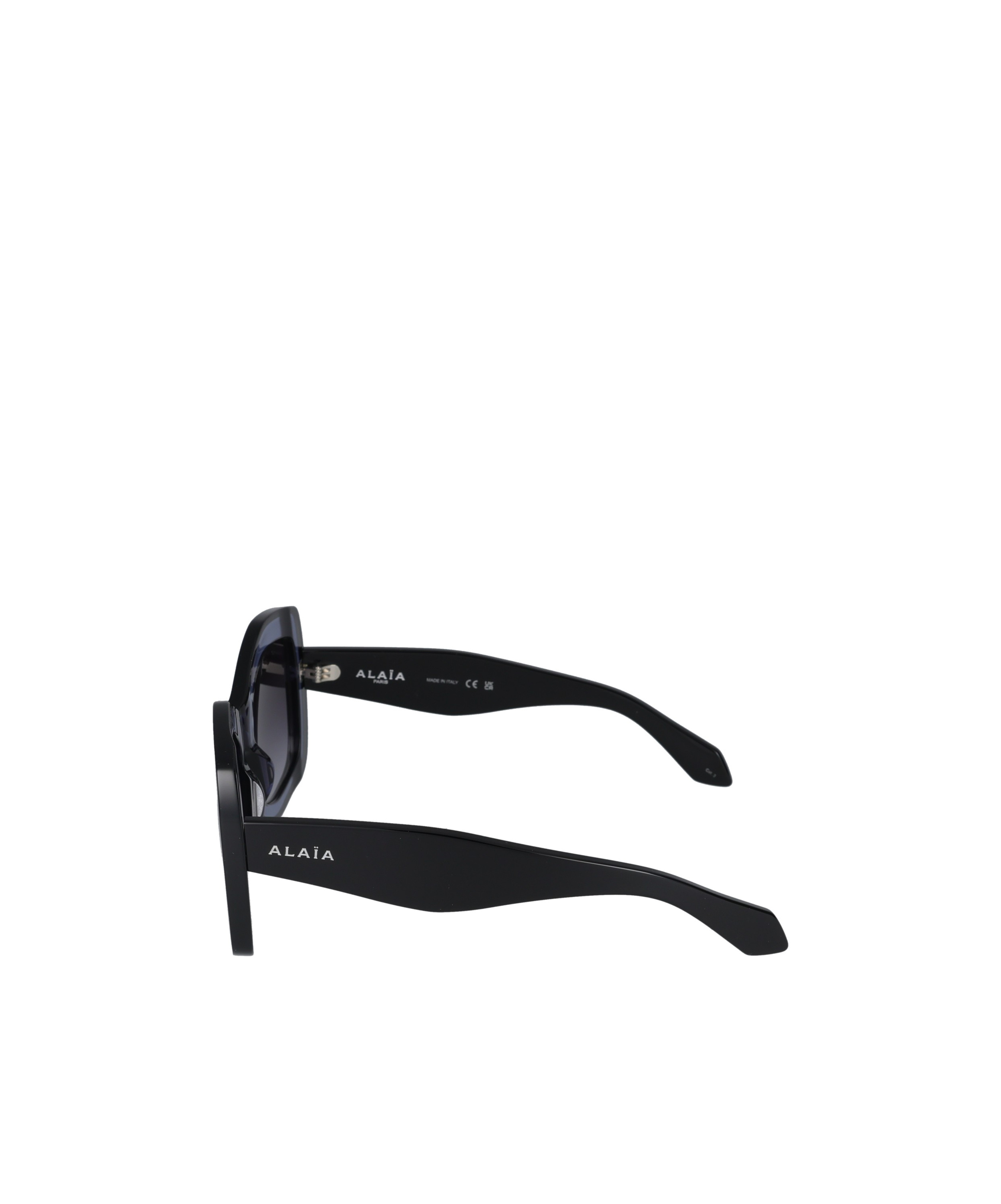 Shop Alaïa Geometric Frame Sunglasses In Black