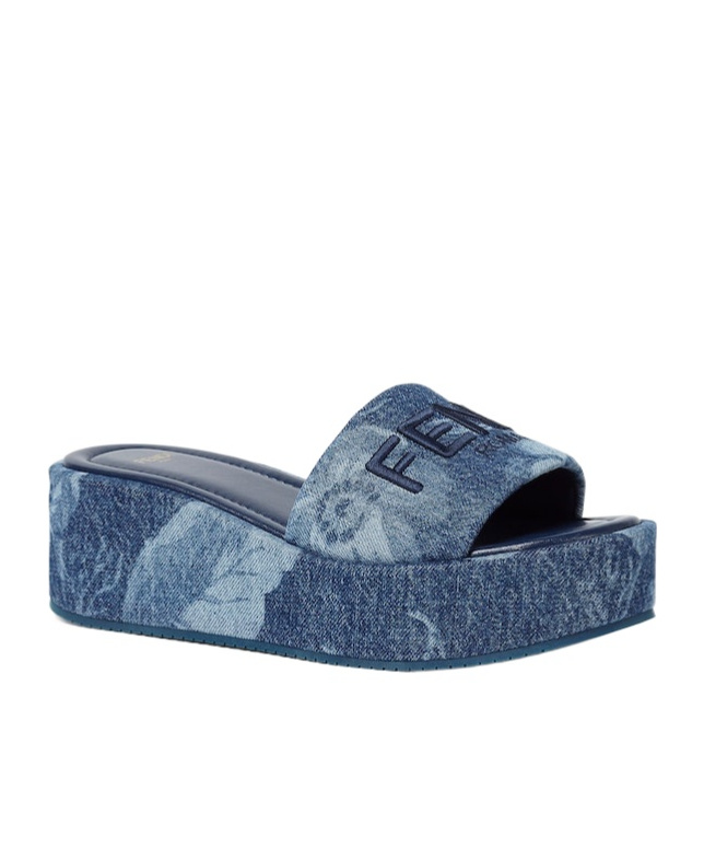 Fendi Sunny Slides With Open Toe And Platform Sole