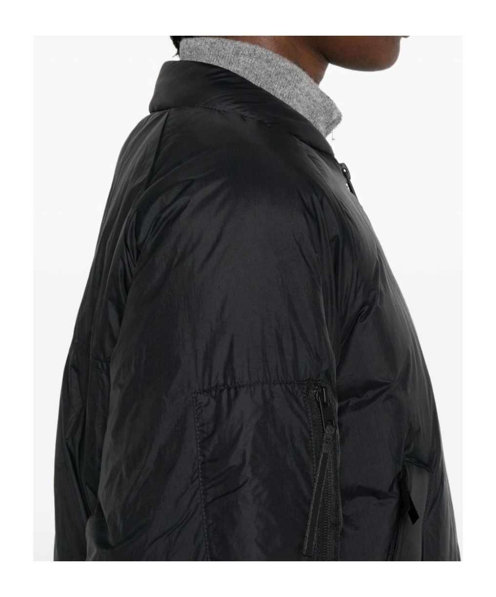 Canada Goose Cropped Lightweight Quilted Bomber Jacket In Black