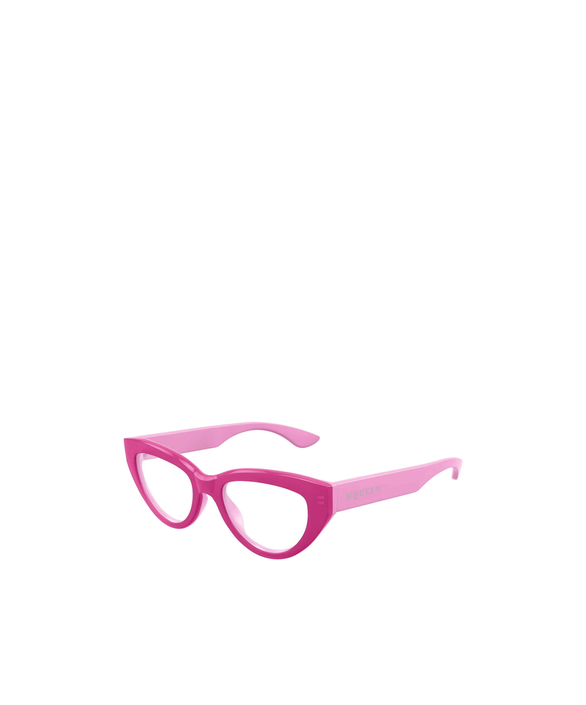 Alexander Mcqueen Eyewear Cat-eye Frame Glasses In Pink