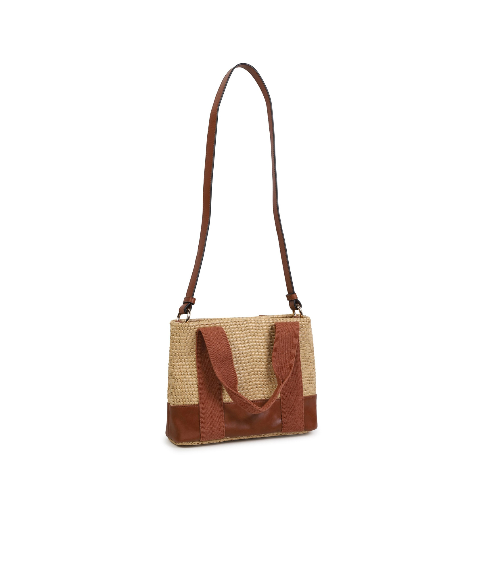Shop Chloé Logo Shoulder Bag In Brown