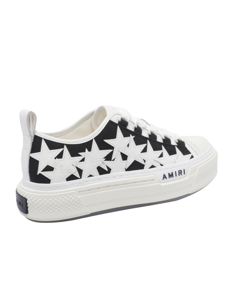Amiri Star Pattern Rubber Sole Sneakers In White
