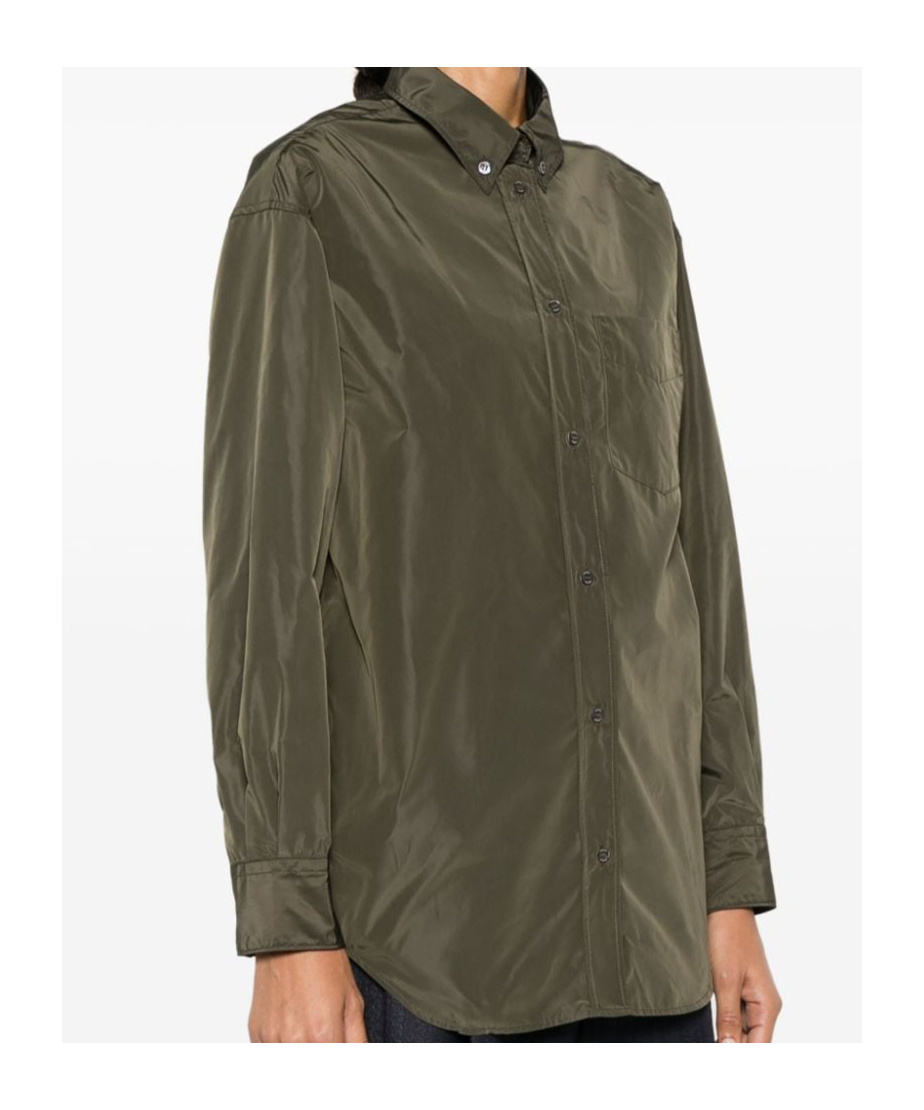 Aspesi Taffeta Shirt In Green