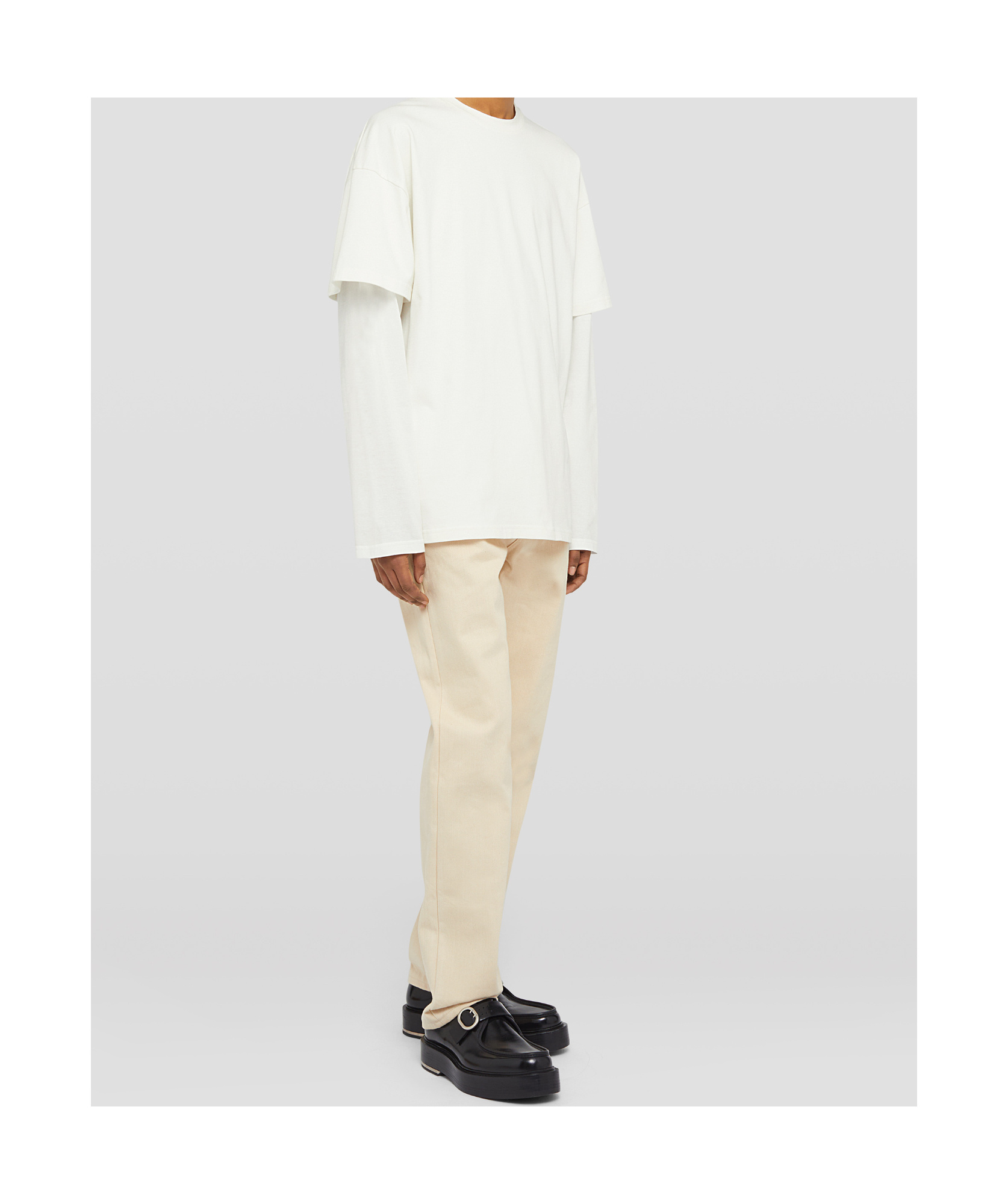 Jil Sander Mid-rise Straight-leg Denim Jeans In Nude