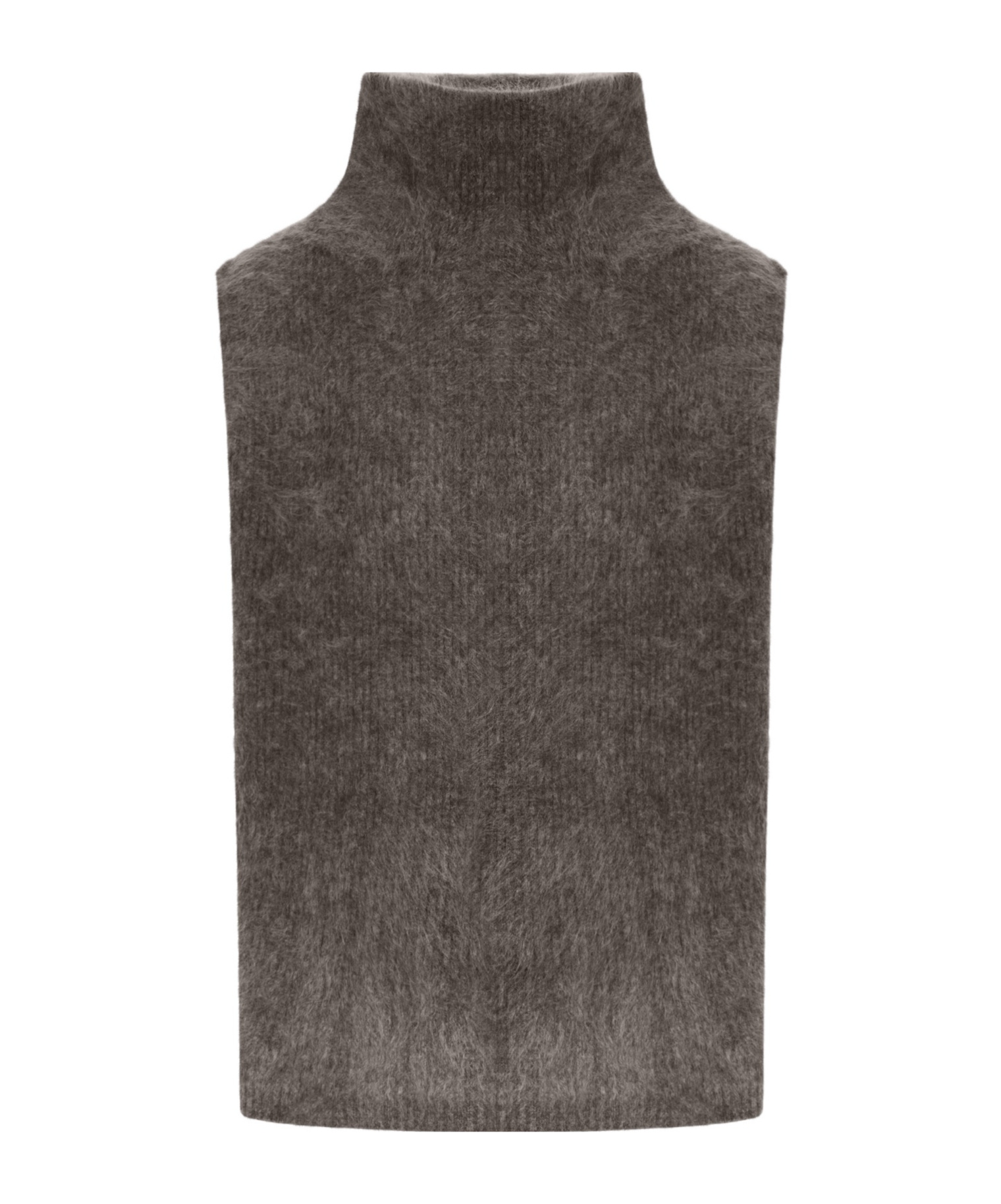 Lisa Yang Turtleneck Vest Sweater In Gray