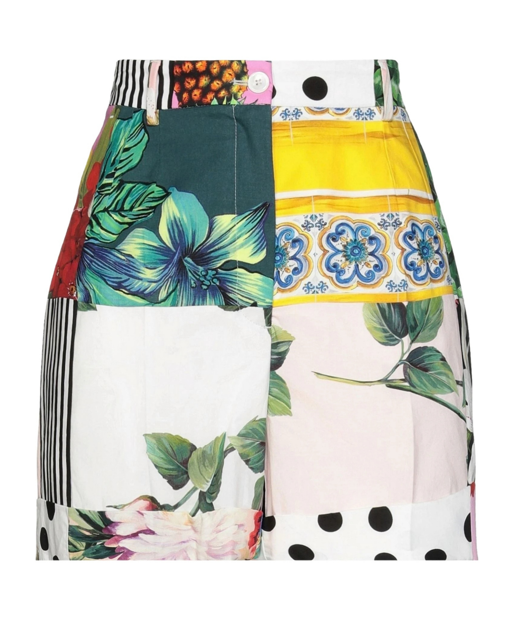 Dolce & Gabbana Multicolored Shorts In White