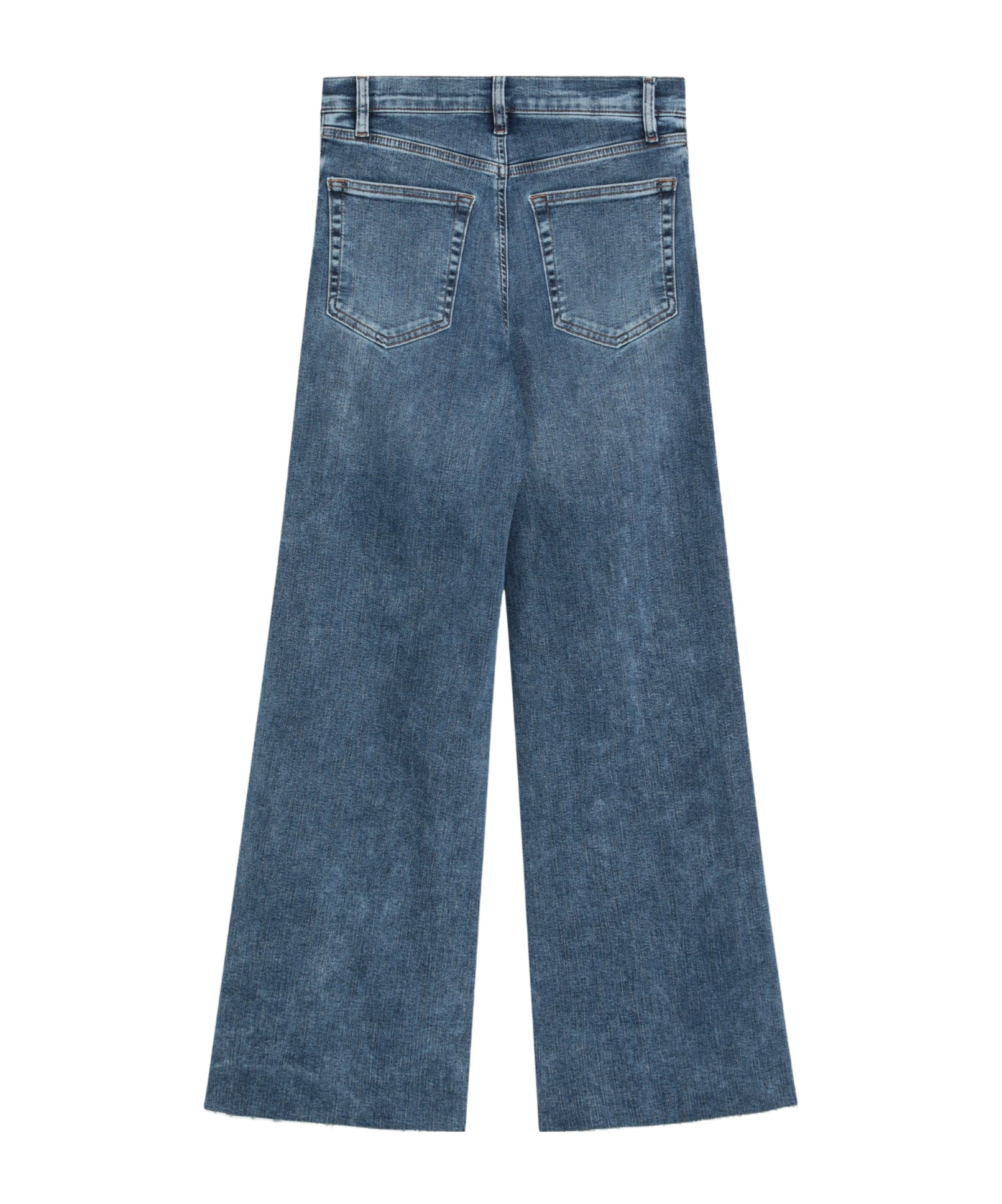 Frame High-waisted Wide-leg Casual Pants In Multi