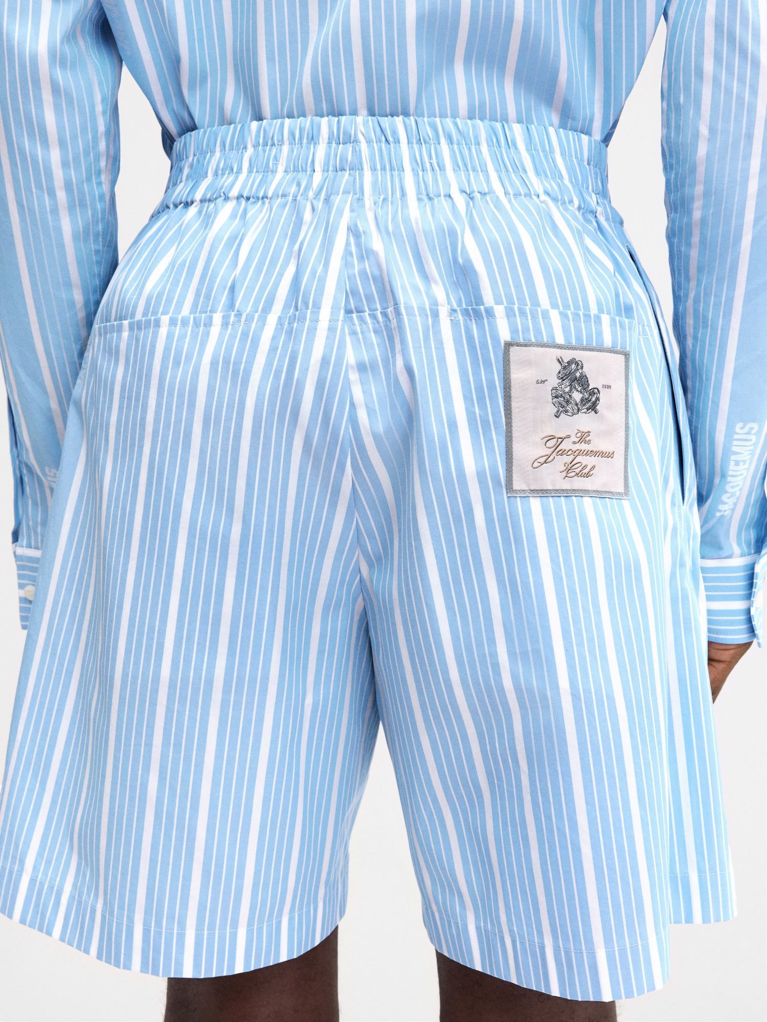 Jacquemus Men's Le Short Aloe In Blue