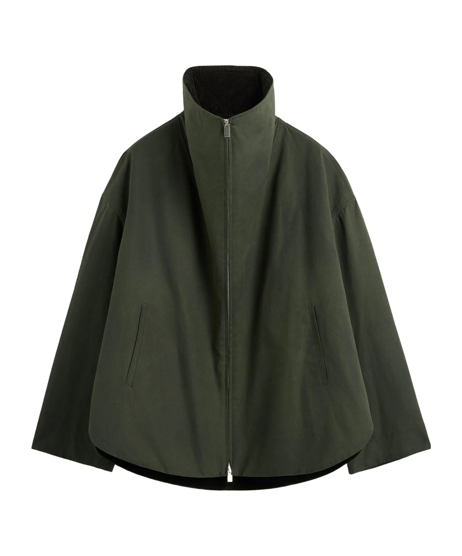 Totême Zipper Jacket In Green