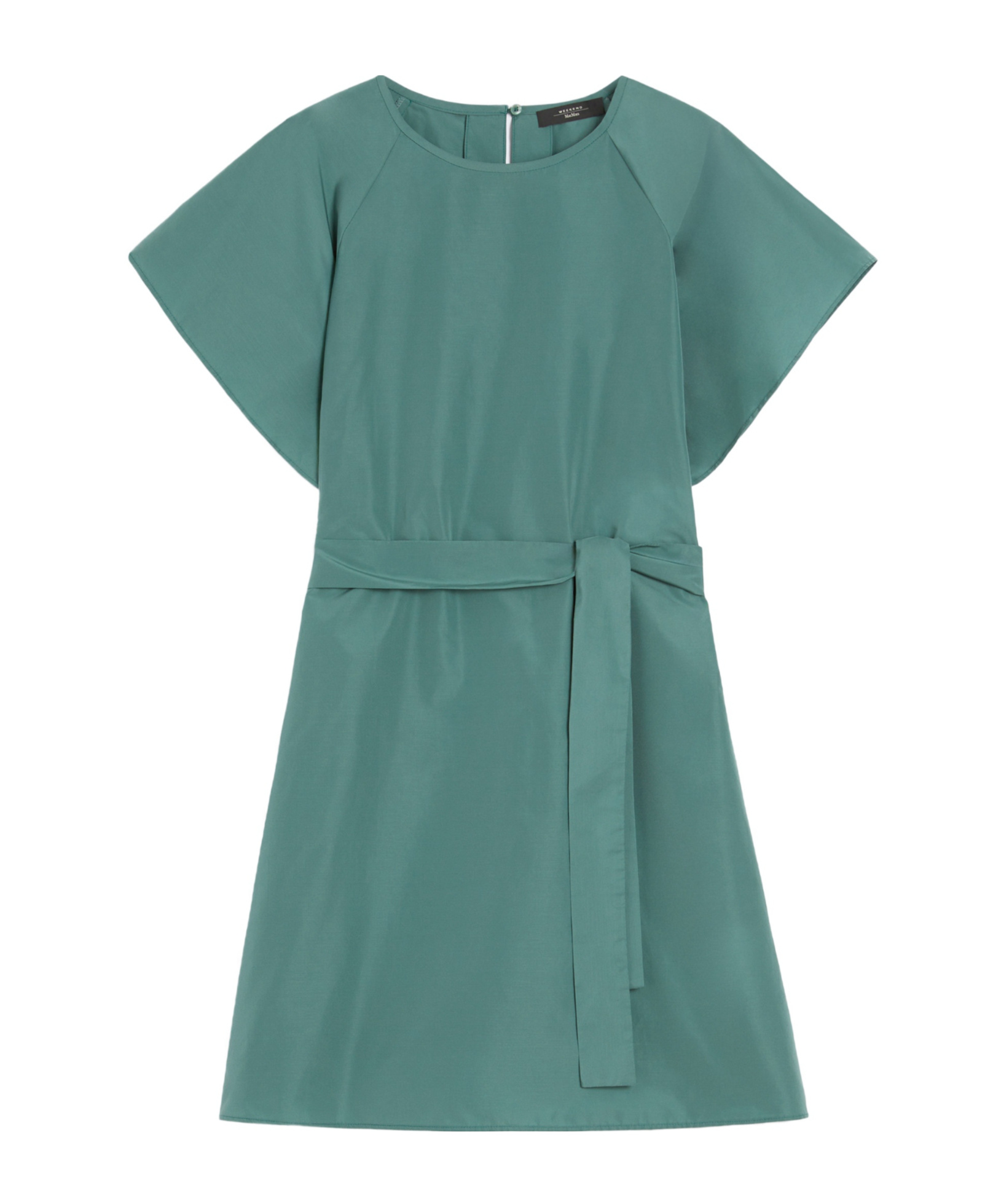 Weekend Max Mara Short Taffeta Dress In Green