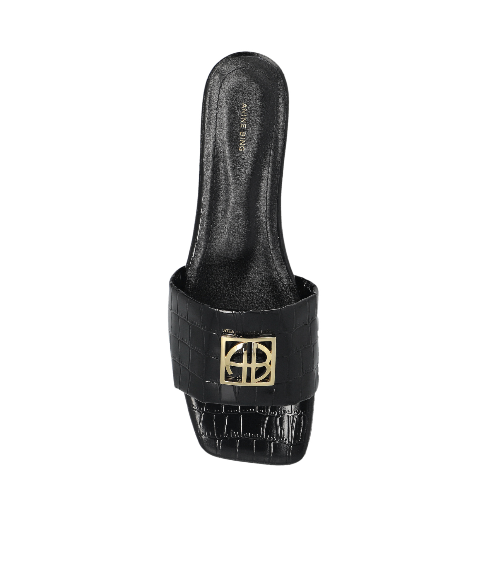 Shop Anine Bing Open-toed High-heeled Sandals In Black