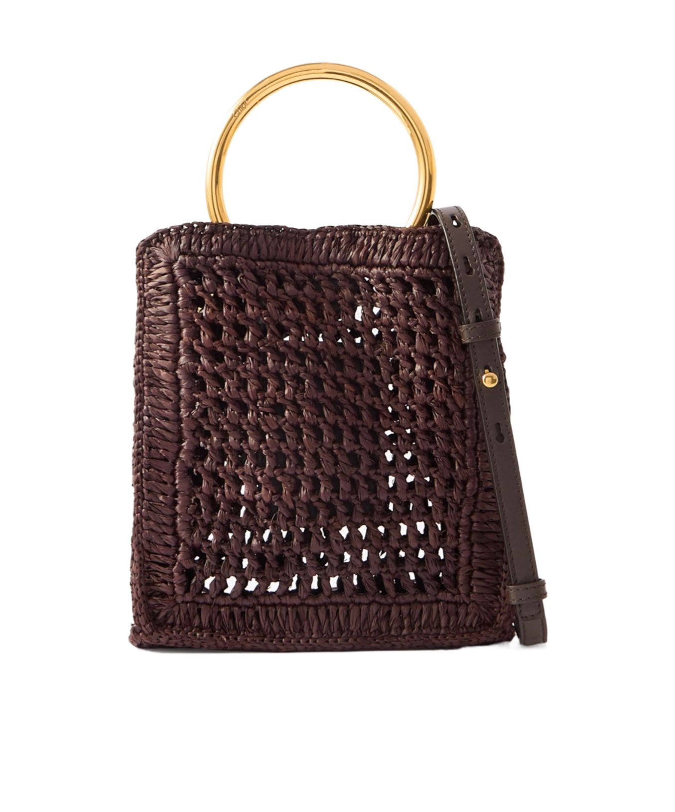Chloé Banana Woven Shoulder Bag