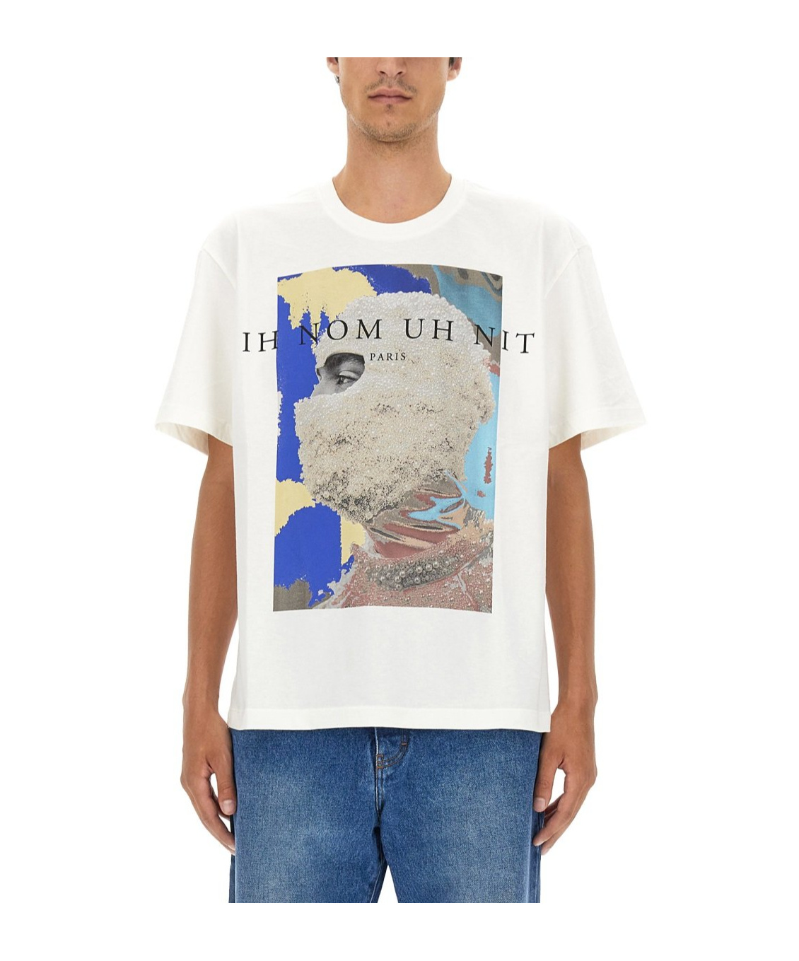 Ih Nom Uh Nit Logo-print Cotton T-shirt In White