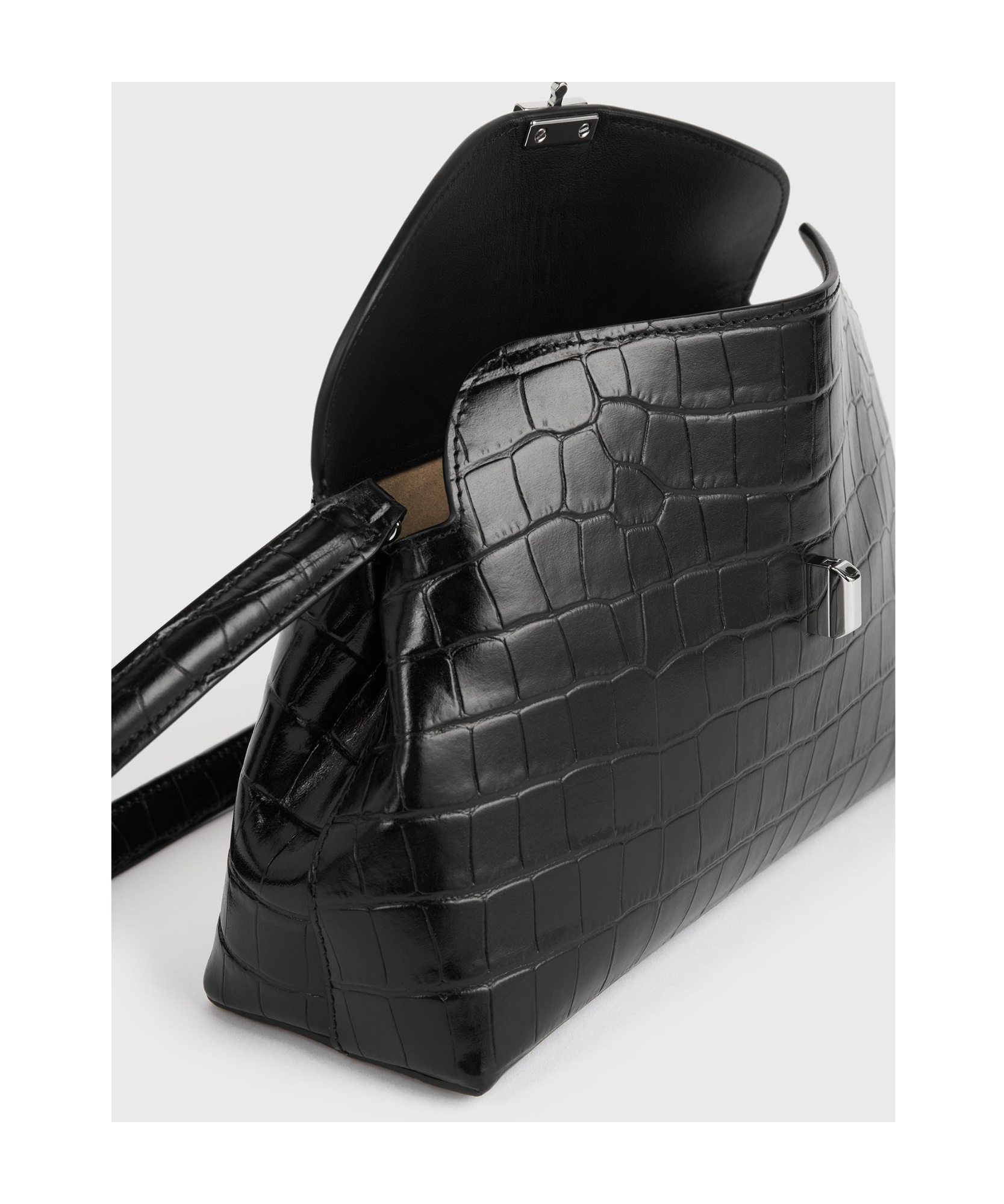 Totême T-lock Shoulder Bag In Black