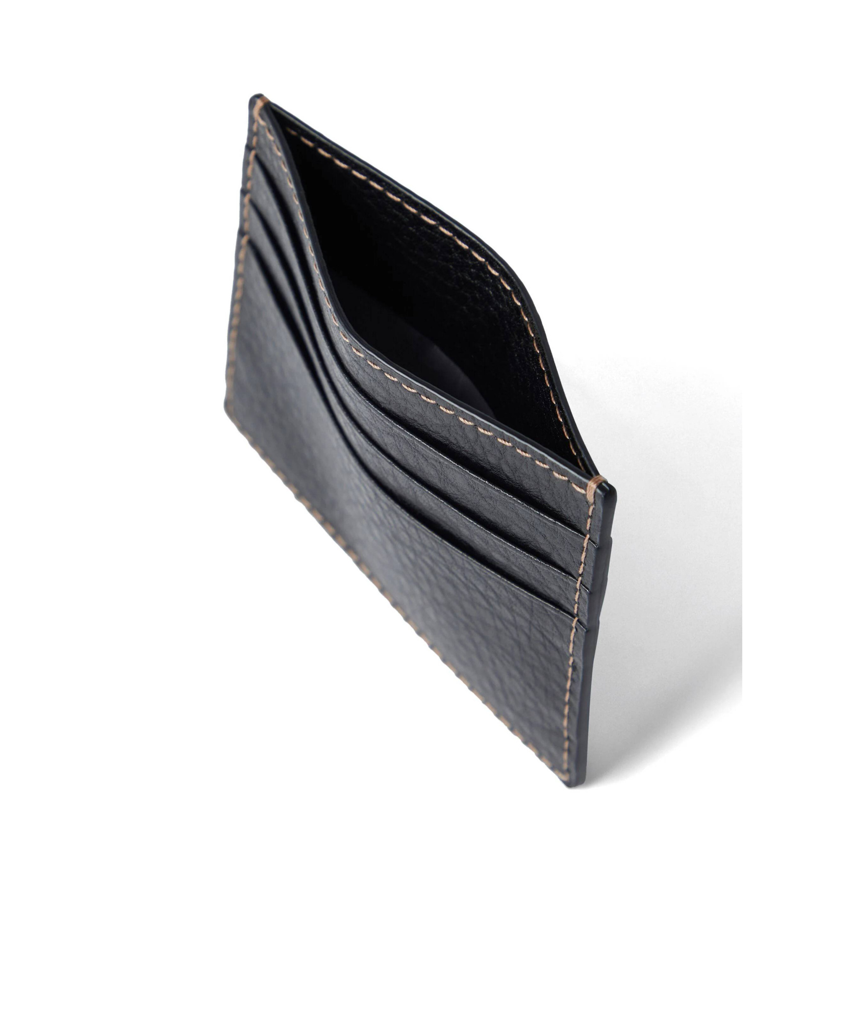 Brunello Cucinelli Logo Card Holder In Black