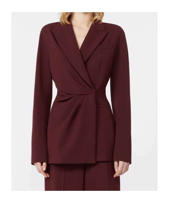 Max Mara Wrap Casual Jacket In Brown