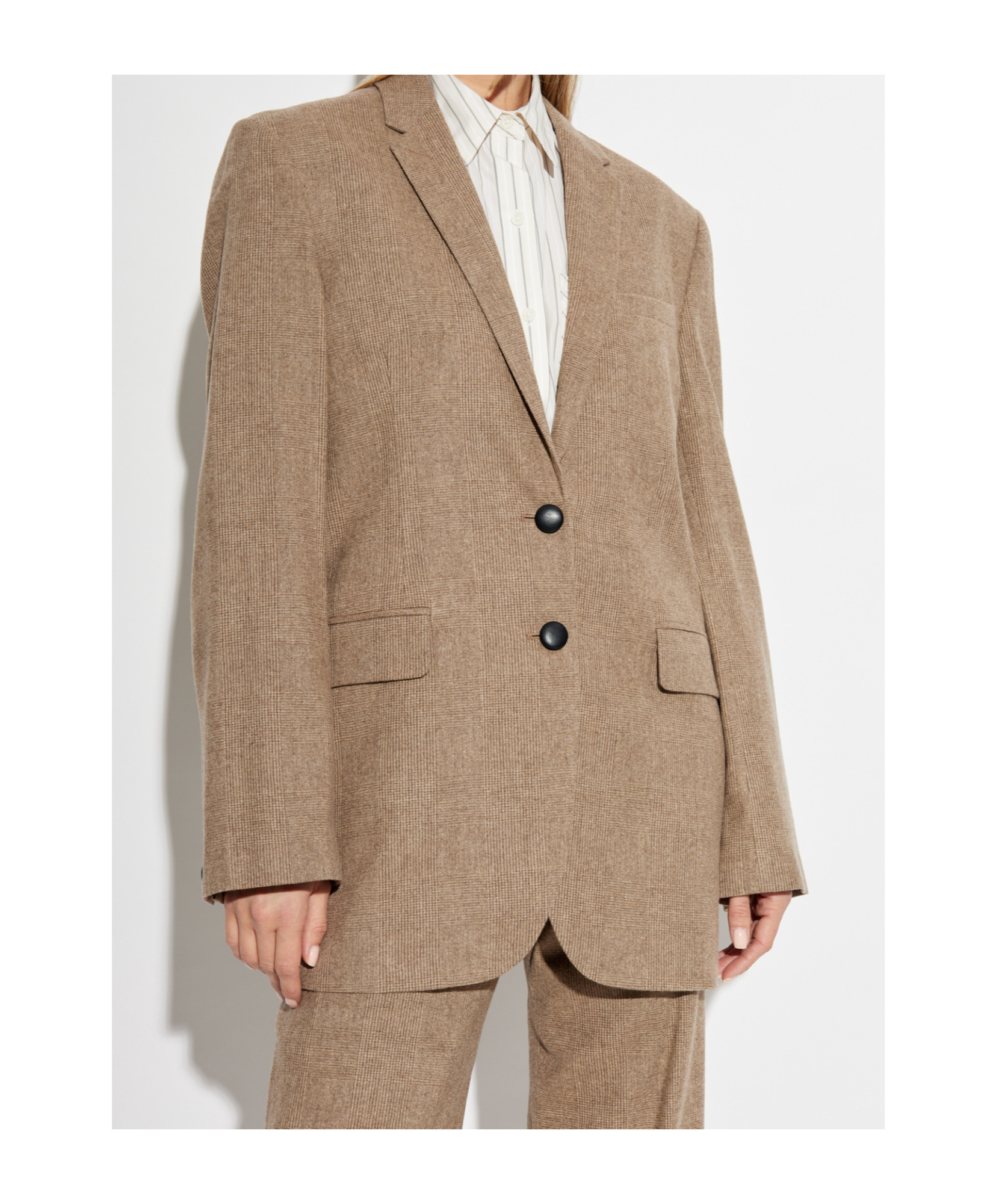 Rag & Bone Long-sleeved Suit Coat In Brown
