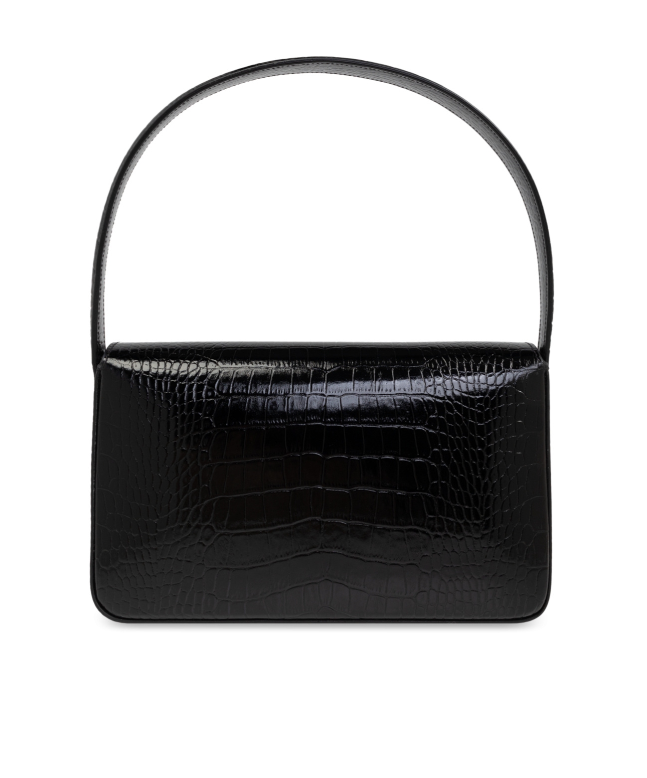 Shop Anine Bing Leather Shoulder Bag In Black