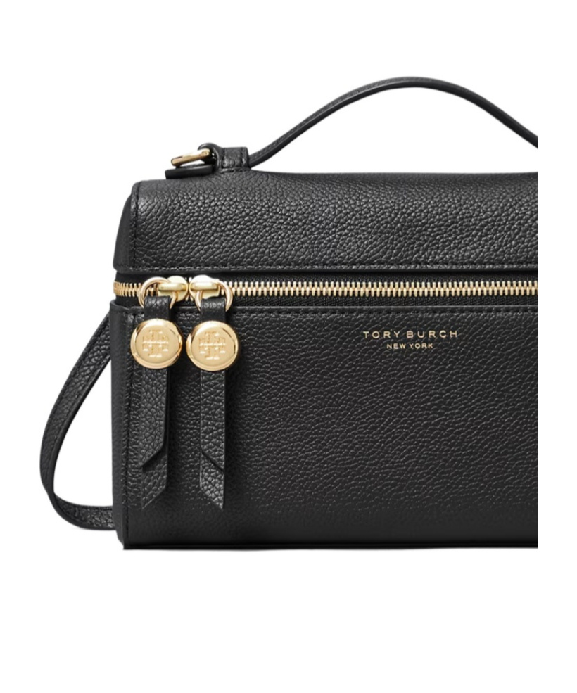 Tory Burch Mini Bags With Top Handle And Crossbody Strap In Black