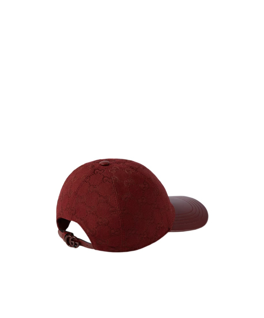 Gucci Women's Rosso Ancora Gg Fabric Baseball Cap In Rosso Ancora Red