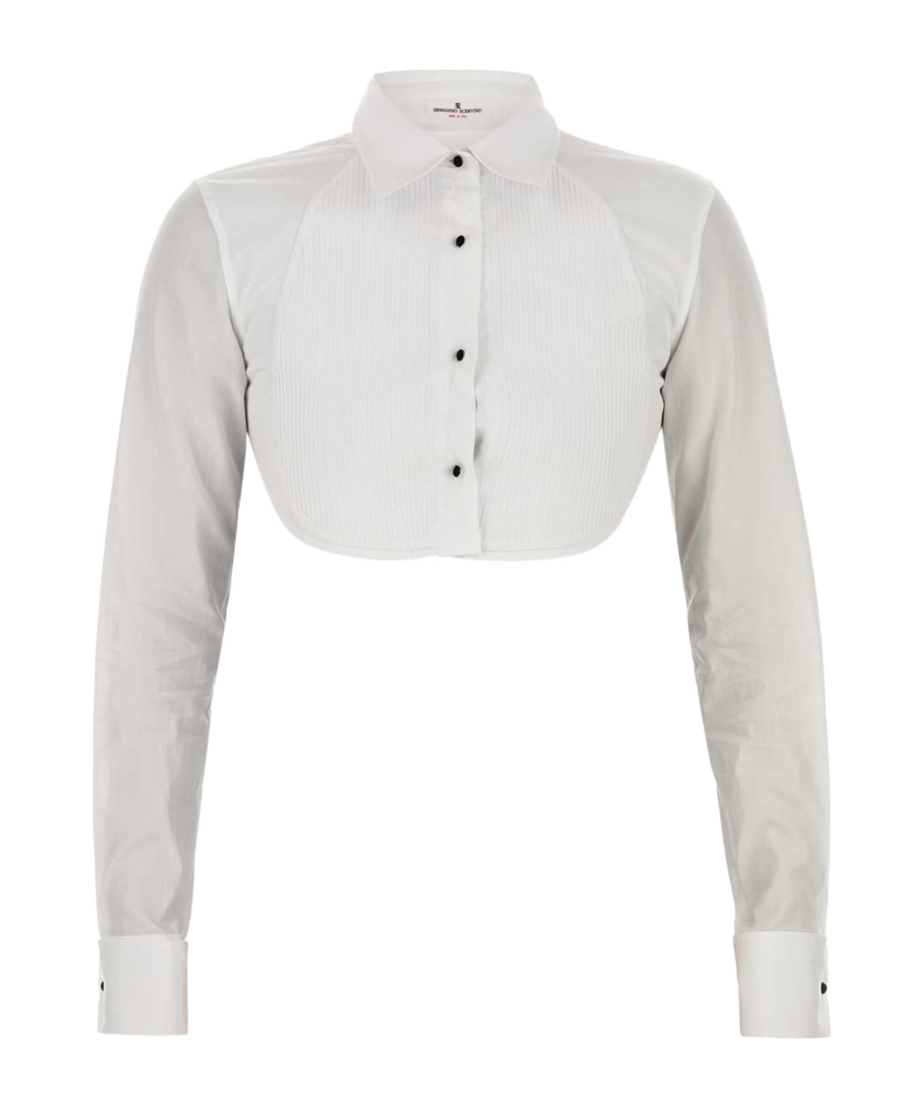 Ermanno Scervino Long Sleeve Shirt In White