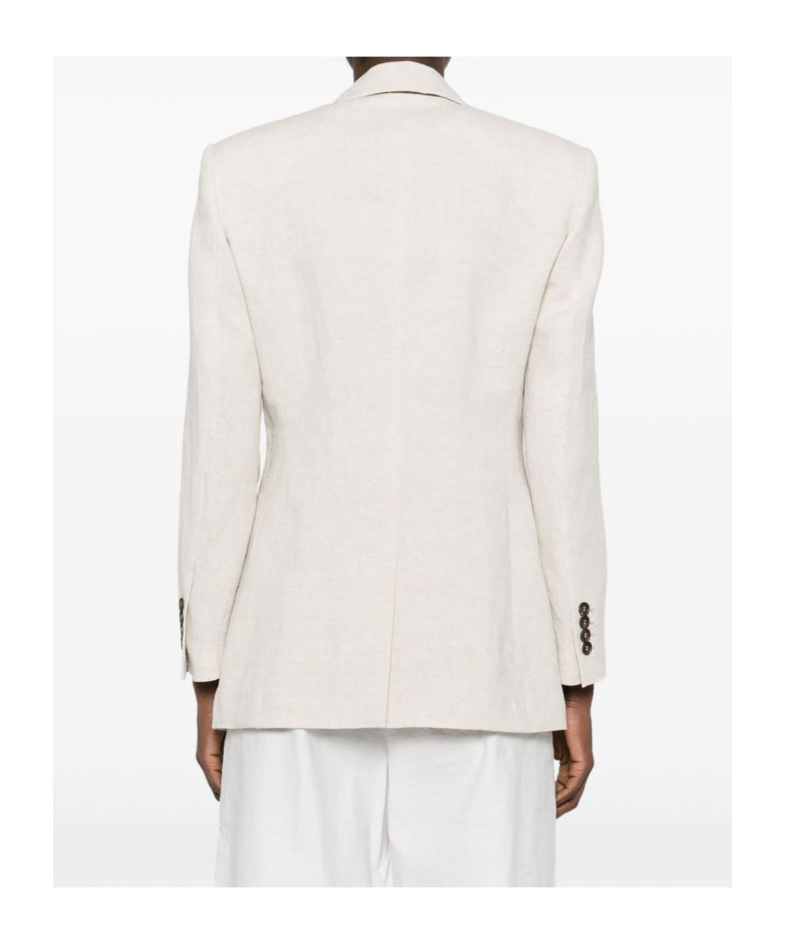 Brunello Cucinelli Lurex Blazer In Pink