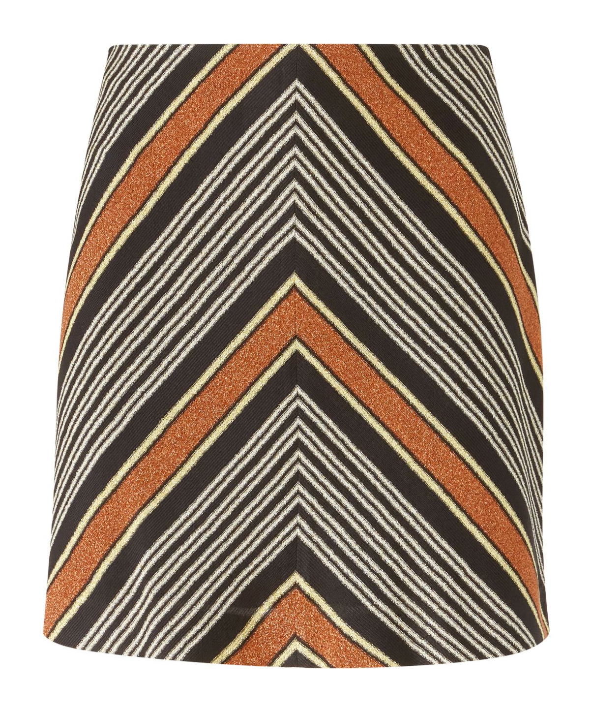 Missoni Herringbone Pattern Skirt In Multicolor