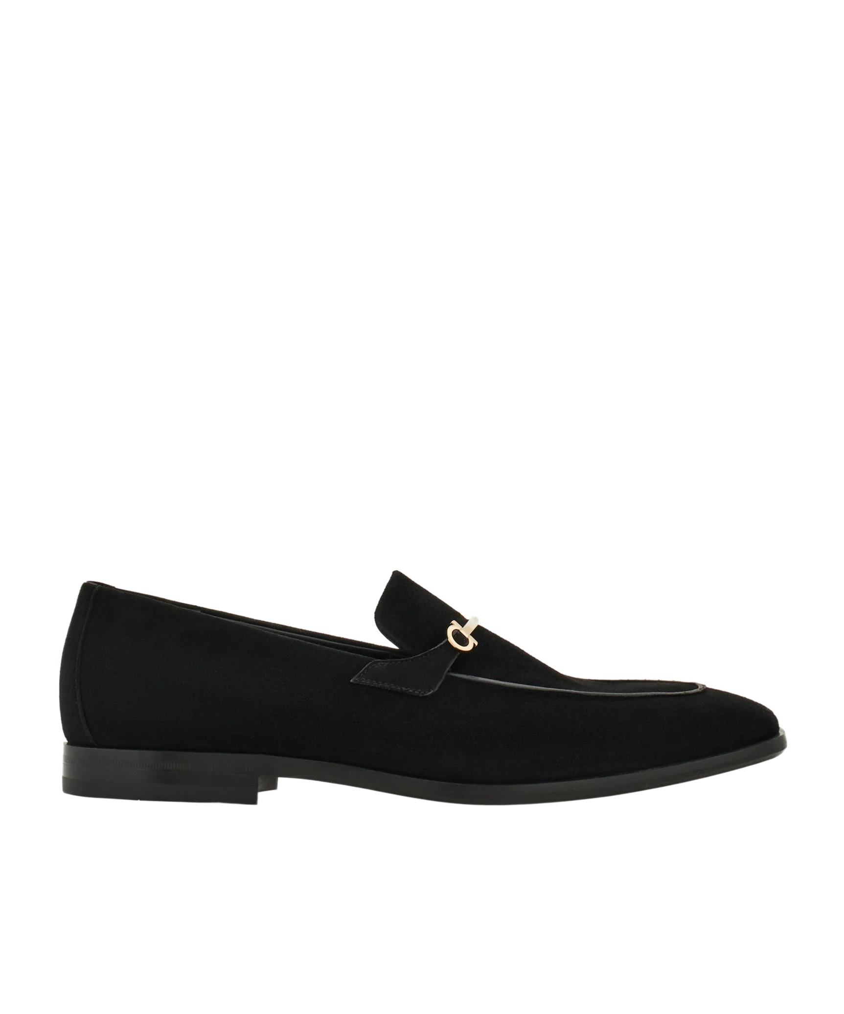 Ferragamo Gancini Decorative Business Loafers In Black