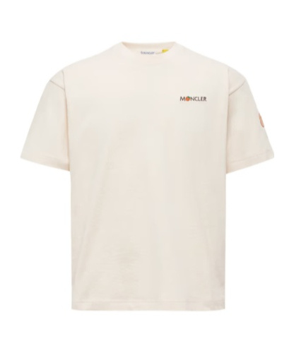 Moncler X Gilga Farm By Donald Glover Logo Patch T-shirt In Neutral