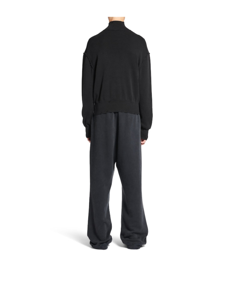 Balenciaga Oversized Sweater In Black