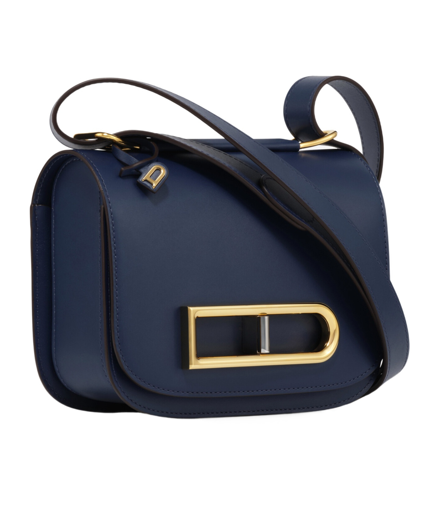 Delvaux Flip Shoulder Bag In Black