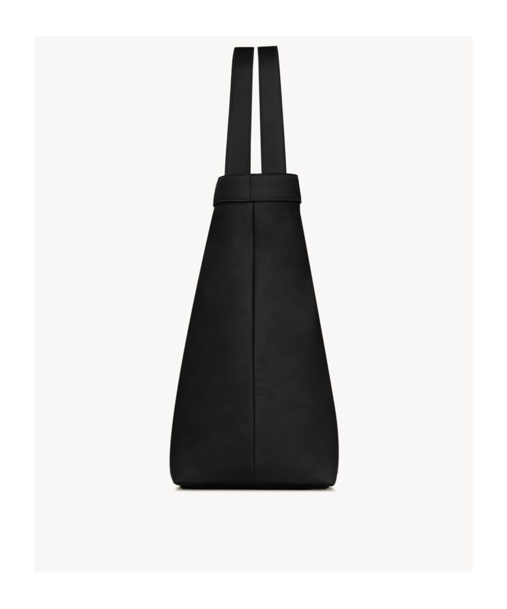 Saint Laurent Y Tote In Leather In Black