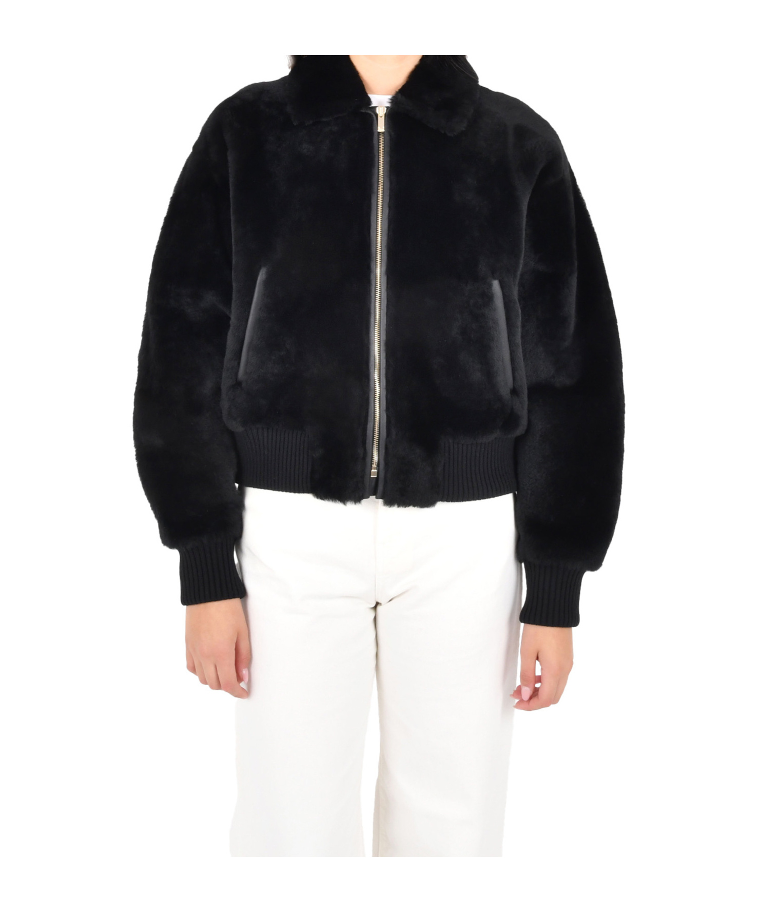 Max Mara Long-sleeved Casual Jacket In Black