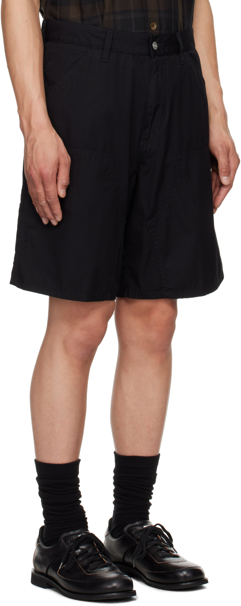 Carhartt Regular Waist Relaxed Fit Single Knee Shorts In Black