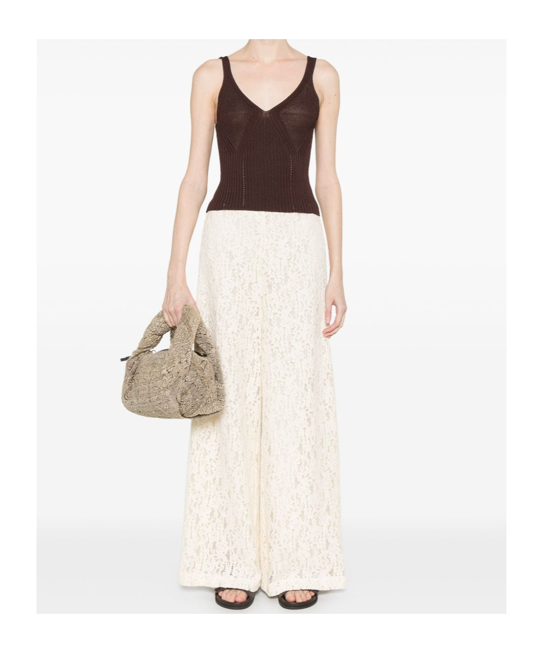 Twinset Brown Knit Top
