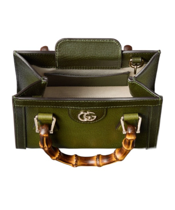 Gucci Diana Small Tote Bag In Green