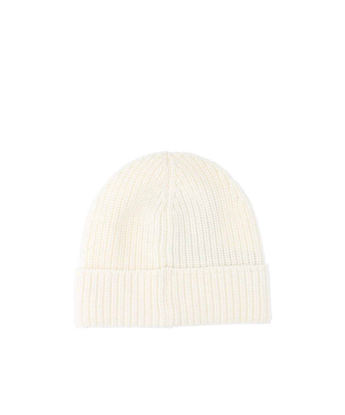 Canada Goose Logo-patch Ribbed-knit Beanie In White
