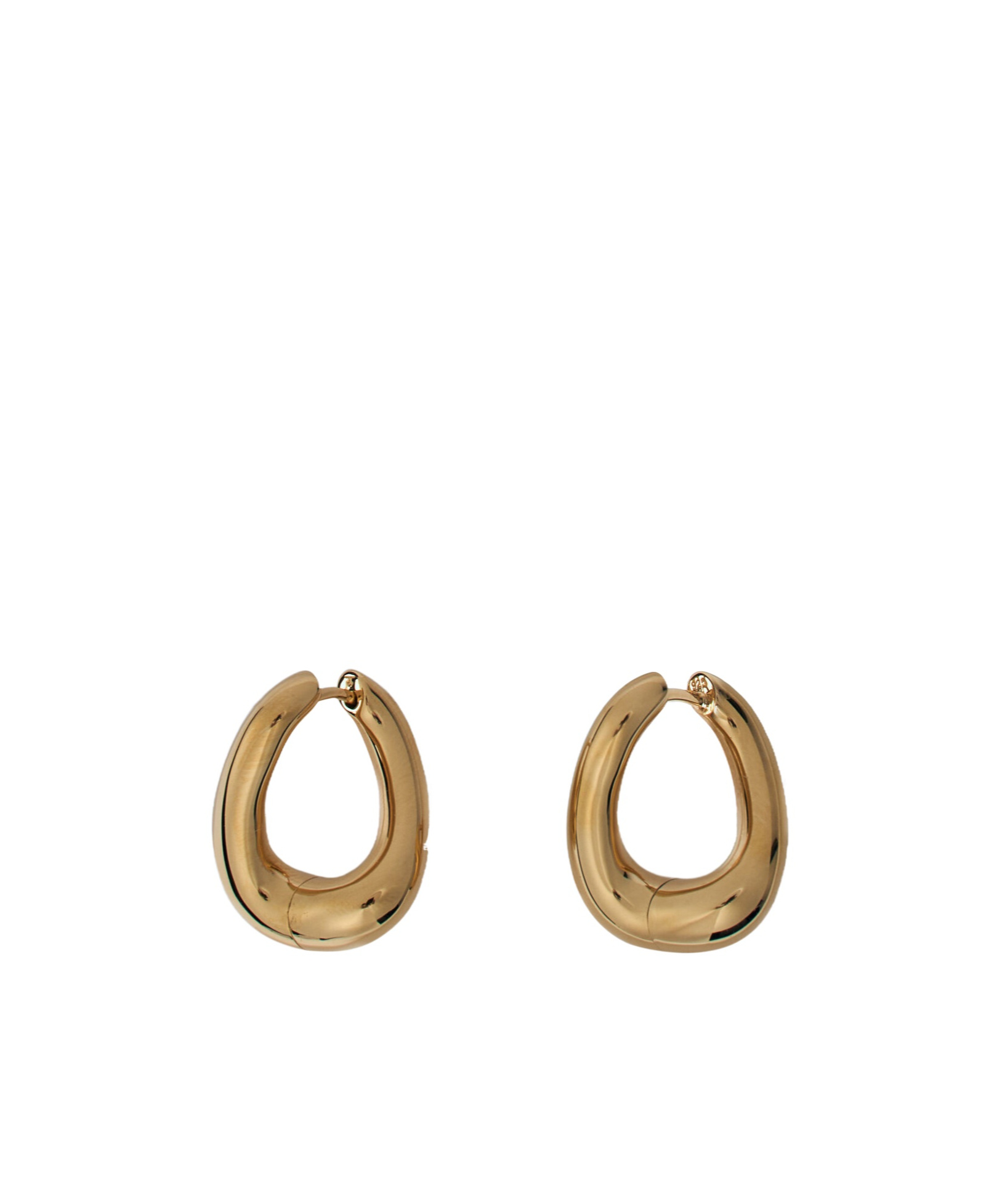 Tom Wood Twisted Loop Earrings In Yellow